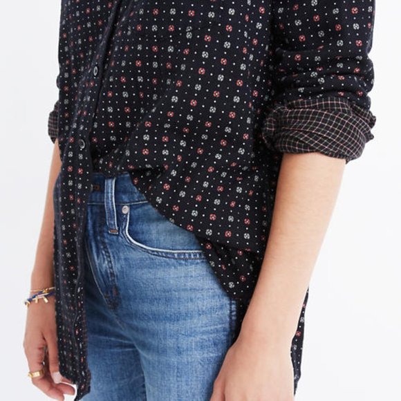 Madewell Oversized Ex-Boyfriend Shirt in Foulard - Picture 2 of 5